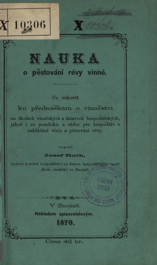 Nauka o pěstování révy vinné