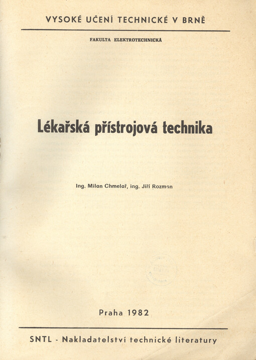 Lékařská přístrojová technika
