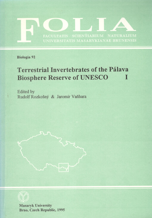 Terrestrial invertebrates of the Pálava Biosphere Reserve of UNESCO, sv. 1