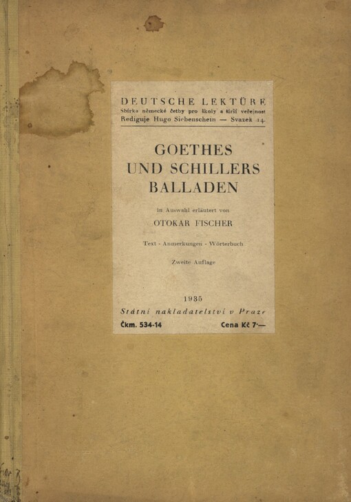 Goethes und Schillers Balladen in Auswahl :Text-Anmerkungen-Wörterbuchl