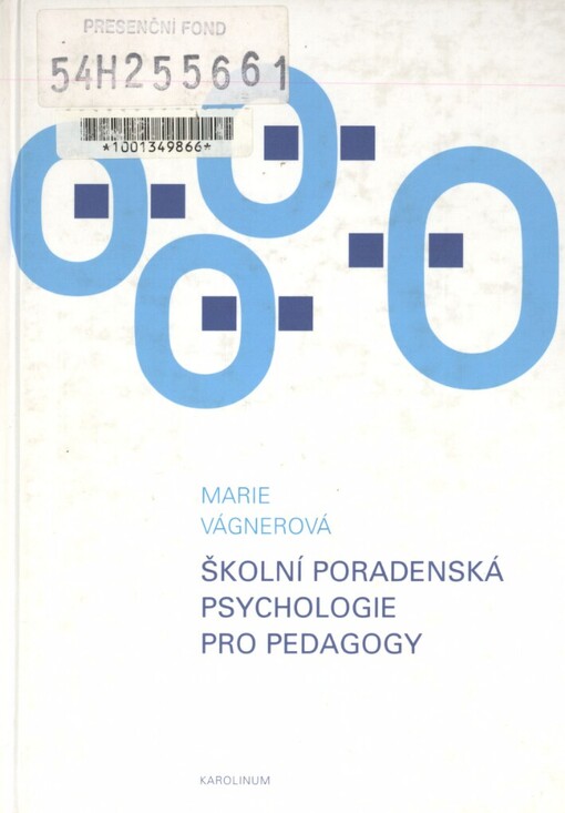Školní poradenská psychologie pro pedagogy