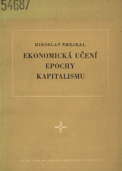 Ekonomická učení epochy kapitalismu