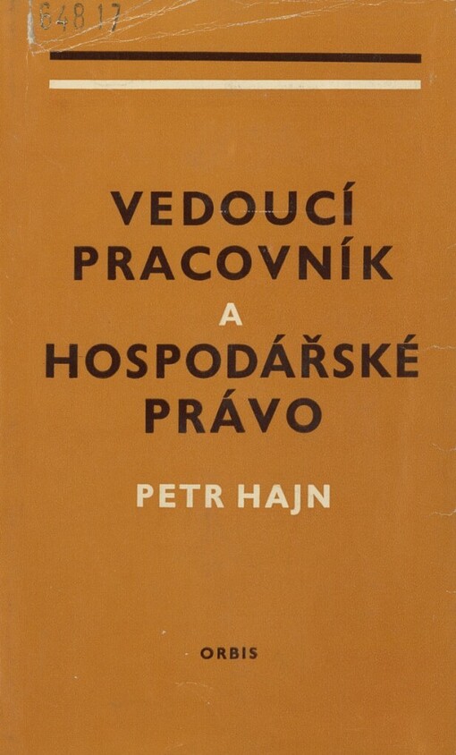 Vedoucí pracovník a hospodářské právo