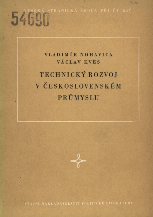 Technický rozvoj v československém průmyslu, 1. vyd.