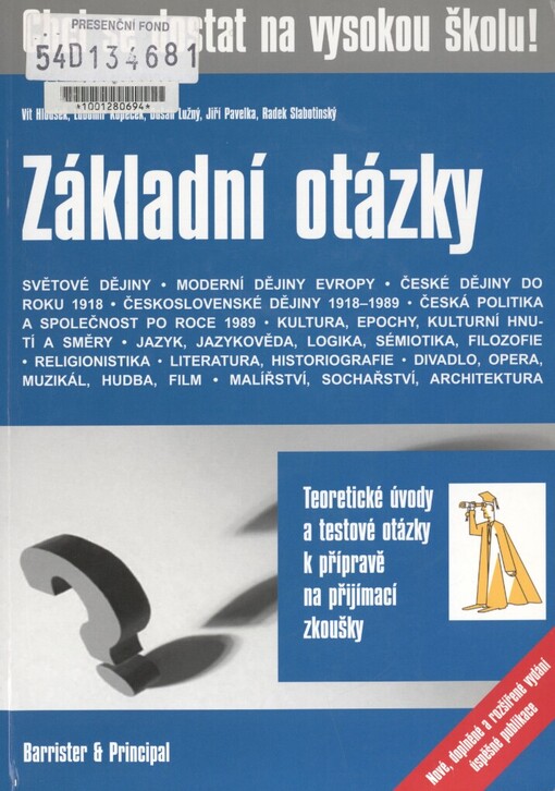 Dějiny, společnost a základy humanitních věd: základní otázky
