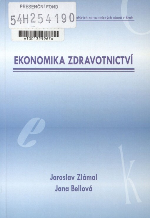 Ekonomika zdravotnictví