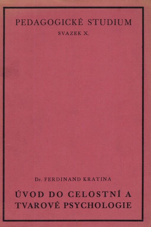Úvod do celostní a tvarové psychologie