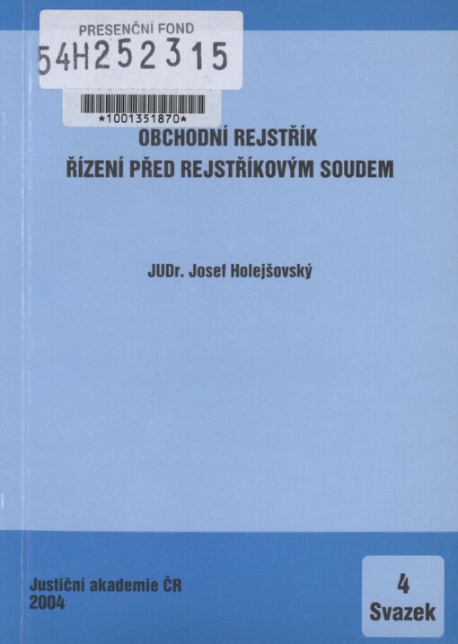 Obchodní rejstřík: Řízení před rejstříkovým soudem