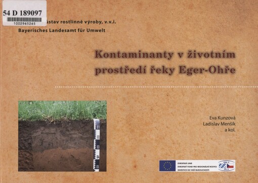 Kontaminanty v životním prostředí řeky Eger-Ohře: monografie