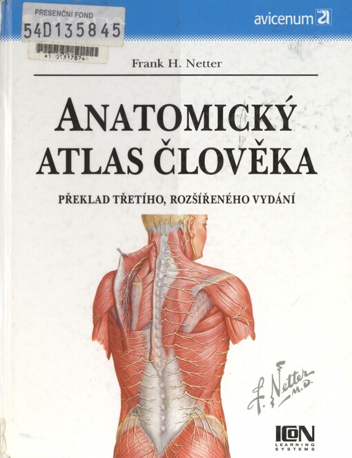 Anatomický atlas člověka: překlad 3. vydání