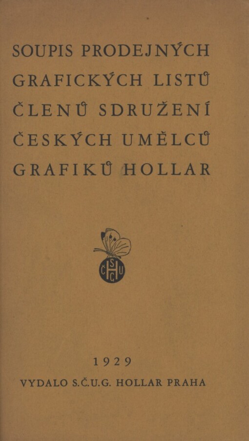 Soupis prodejných grafických listů členů Sdružení českých umělců grafiků Hollar
