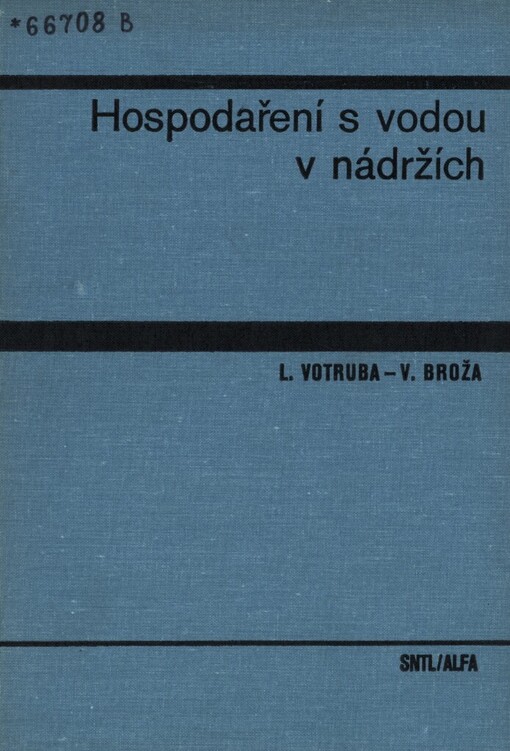 Hospodaření s vodou v nádržích