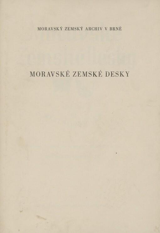 Moravské zemské desky :1567-1642.III.,Kraj olomoucký