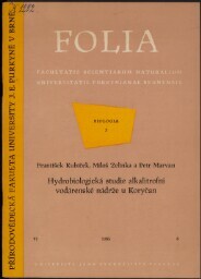 Hydrobiologická studie alkalitrofní vodárenské nádrže u Koryčan