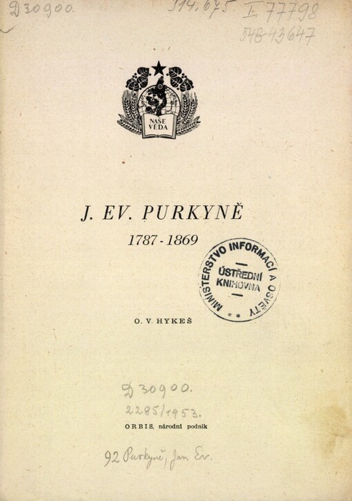 J.Ev. Purkyně :1787-1869
