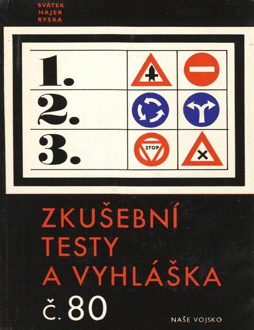 Zkušební testy a vyhláška čís. 80 :Učebnice pravidel silničního provozu