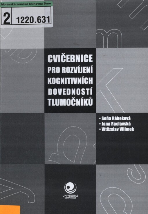 Cvičebnice pro rozvíjení kognitivních dovedností tlumočníků