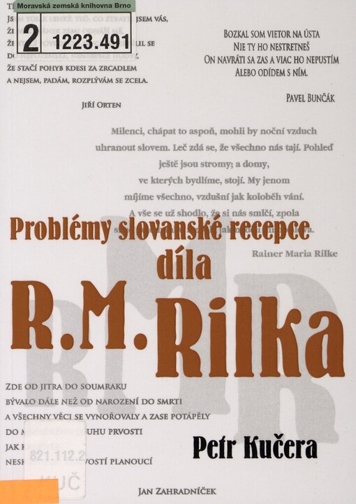 Problémy slovanské recepce díla R.M. Rilka