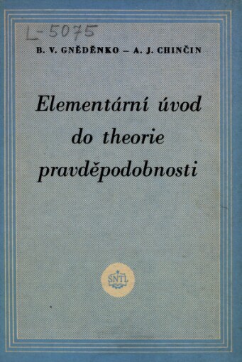 Elementární úvod do theorie pravděpodobnosti