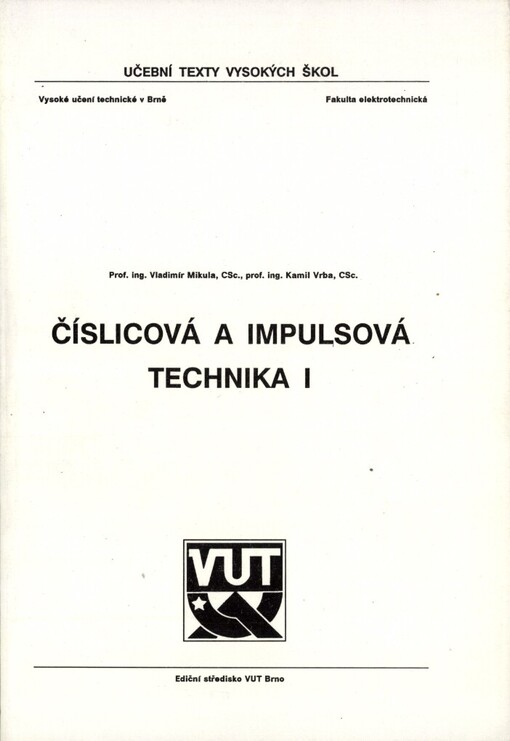 Číslicová a impulsová technika I
