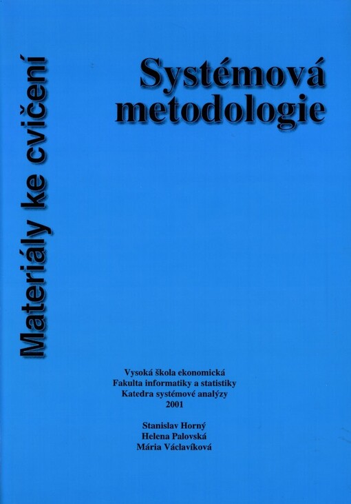 Systémová metodologie :materiály ke cvičení