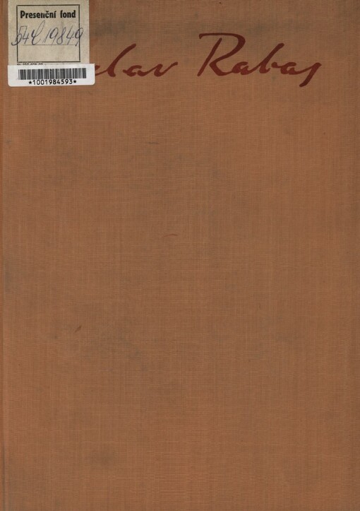 Václav Rabas: Kronika jeho života a díla (1885-1954)