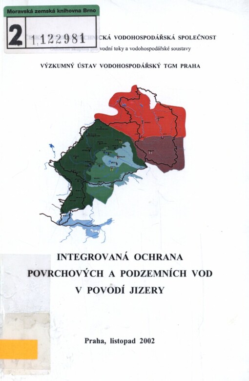 Integrovaná ochrana povrchových a podzemních vod v povodí Jizery: seminář 29. listopadu 2002 Klub techniků, Praha