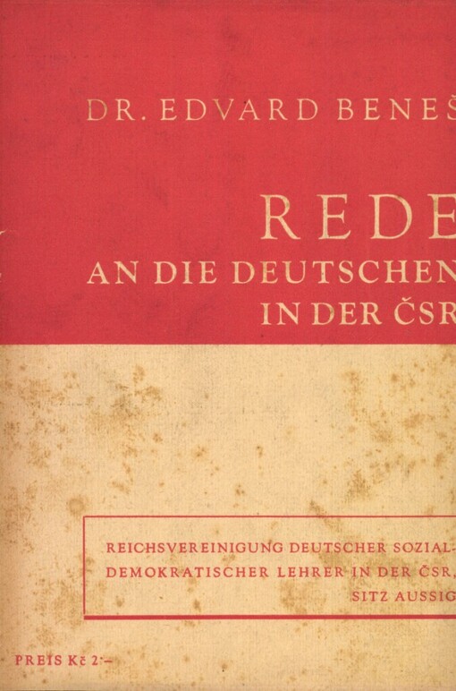 Rede an die Deutschen in der ČSR