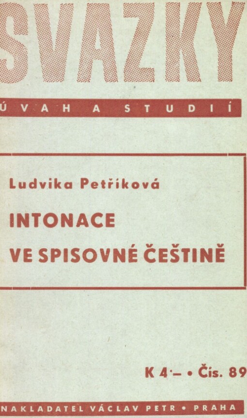 Intonace ve spisovné češtině