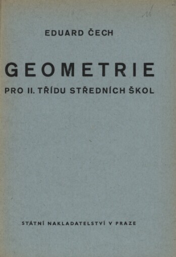 Geometrie pro II. třídu středních škol