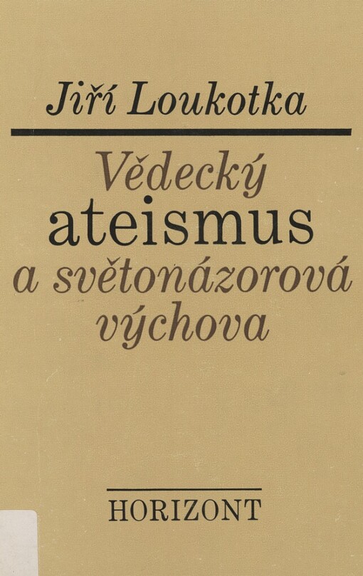 Vědecký ateismus a světonázorová výchova