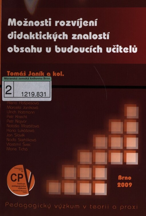 Možnosti rozvíjení didaktických znalostí obsahu u budoucích učitelů