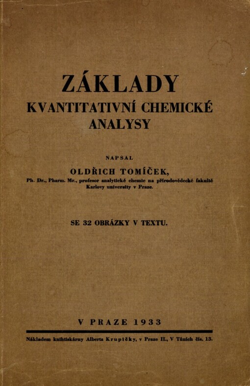 Základy kvantitativní chemické analysy