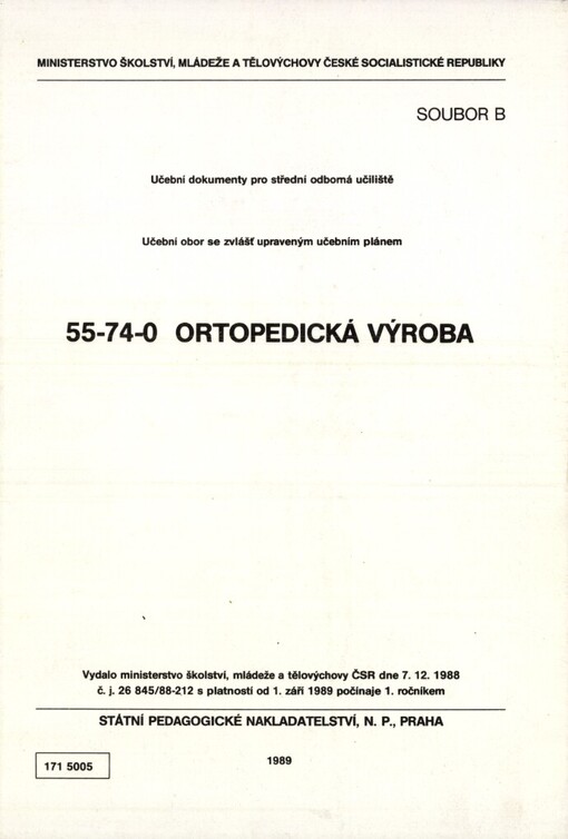 Učební dokumenty pro střední odborná učiliště