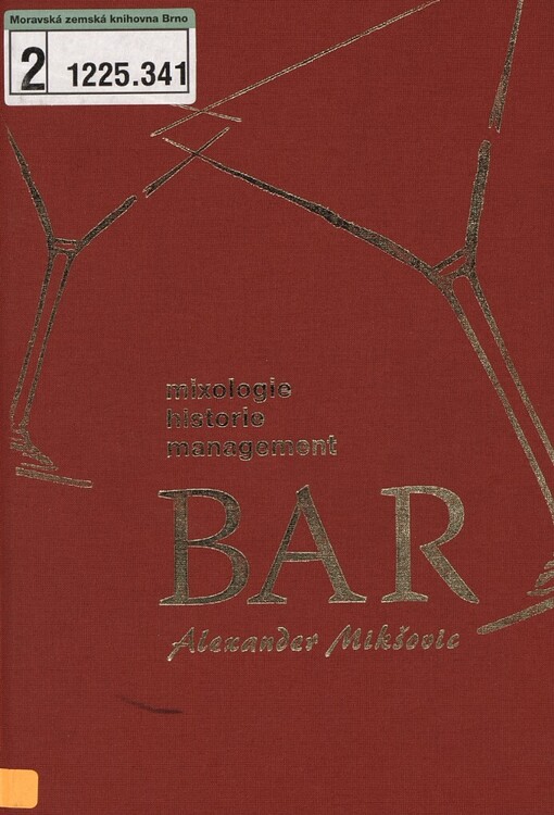 Bar: mixologie, historie, management