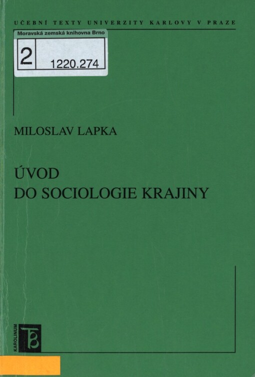 Úvod do sociologie krajiny