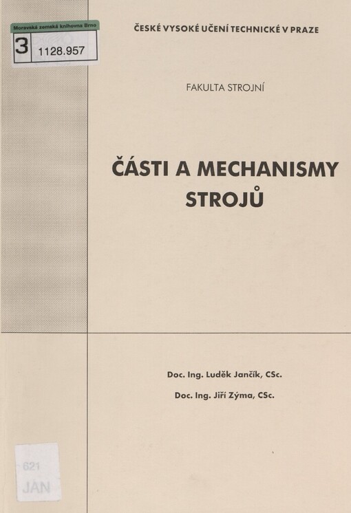 Části a mechanismy strojů