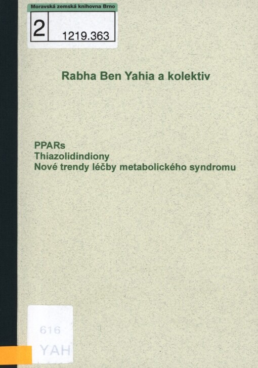PPARs: thiazolidindiony : nové trendy léčby metabolického syndromu