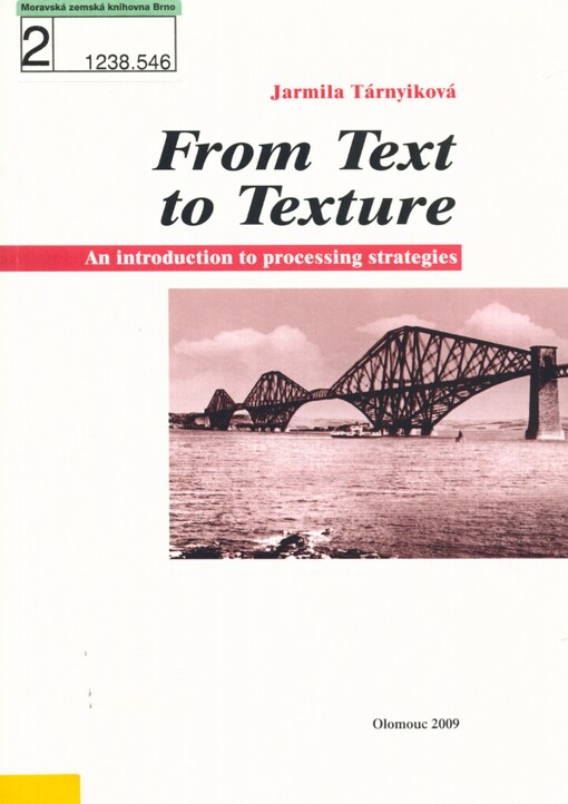 From text to texture: an introduction to processing strategies