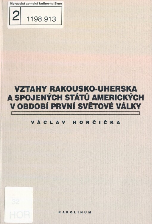 Vztahy Rakouska-Uherska a Spojených států amerických v období první světové války