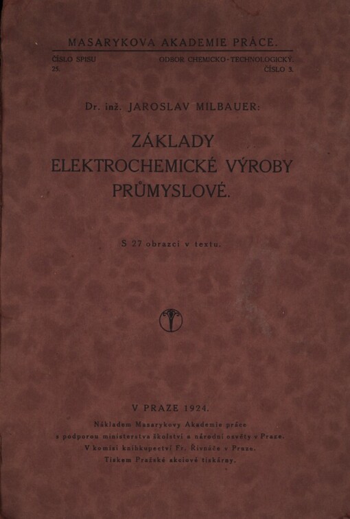 Základy elektrochemické výroby průmyslové