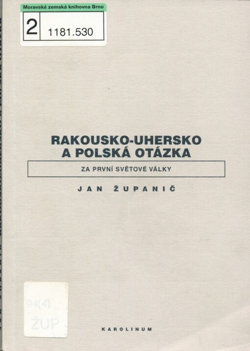 Rakousko-Uhersko a polská otázka za první světové války