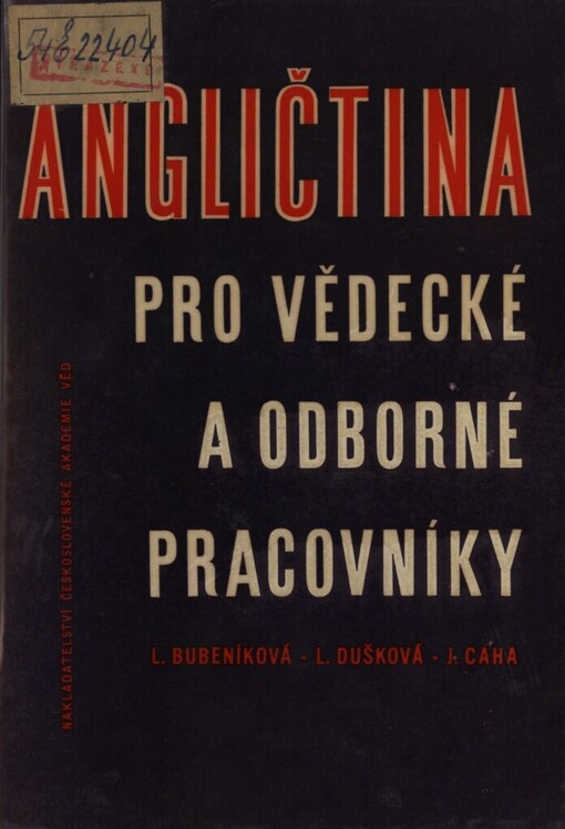 Angličtina pro vědecké a odborné pracovníky :základní kurs