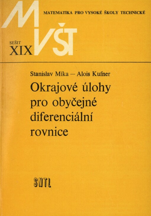 Okrajové úlohy pro obyčejné diferenciální rovnice
