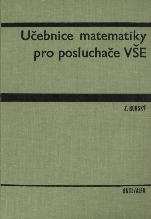 Učebnice matematiky pro posluchače VŠE