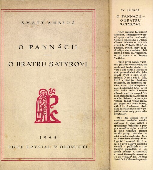 O pannách ;Pohřební chvalořeč O bratru Satyrovi