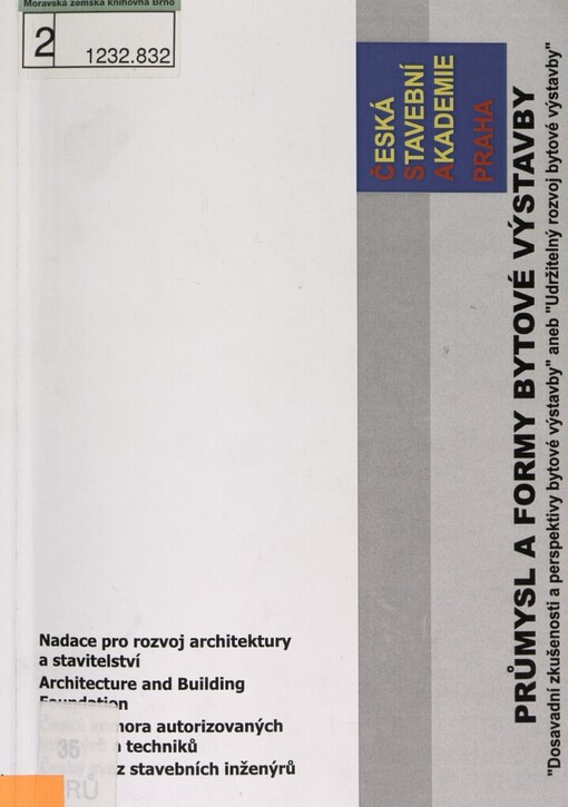 Průmysl a formy bytové výstavby: 