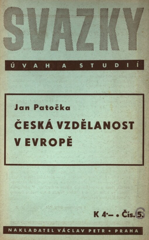 Česká vzdělanost v Evropě