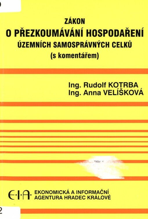 Zákon o přezkoumávání hospodaření územních samosprávných celků s komentářem