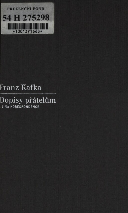 Dopisy přátelům a jiná korespondence